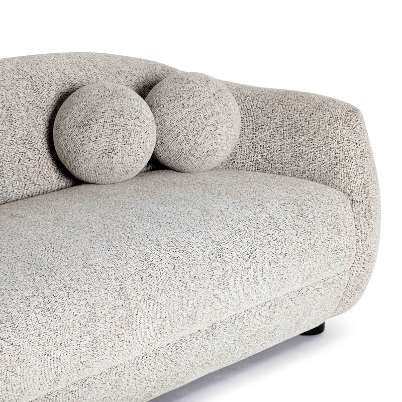 Judy - Woven Fabric Sofa - Black / White - R&R Furniture Gallery (Fountain Valley, CA)