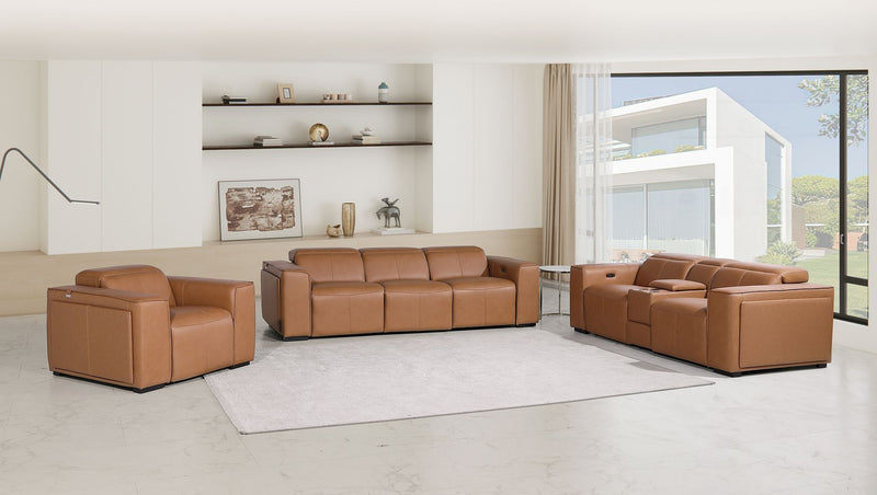 1224 - 7-Piece Modular Power Reclining Sofa, Loveseat & Chair Set In With 5 Power Recliners & Power Headrests - R&R Furniture Gallery (Fountain Valley, CA)