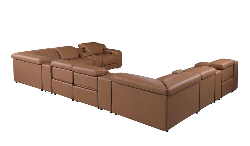 1116 - 12-Piece U-Shaped Sectional Sofa In With 4 Power Recliners & Power Headrests