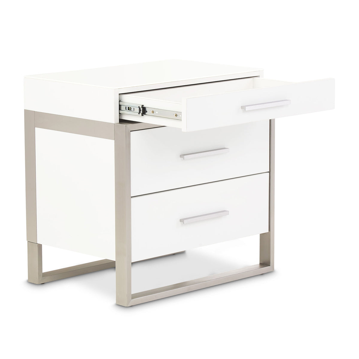 Marquee - Nightstand - Cloud White - R&R Furniture Gallery (Fountain Valley, CA)
