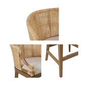 Casual Handcrafted Rattan Counter Stool - R&R Furniture Gallery (Fountain Valley, CA)