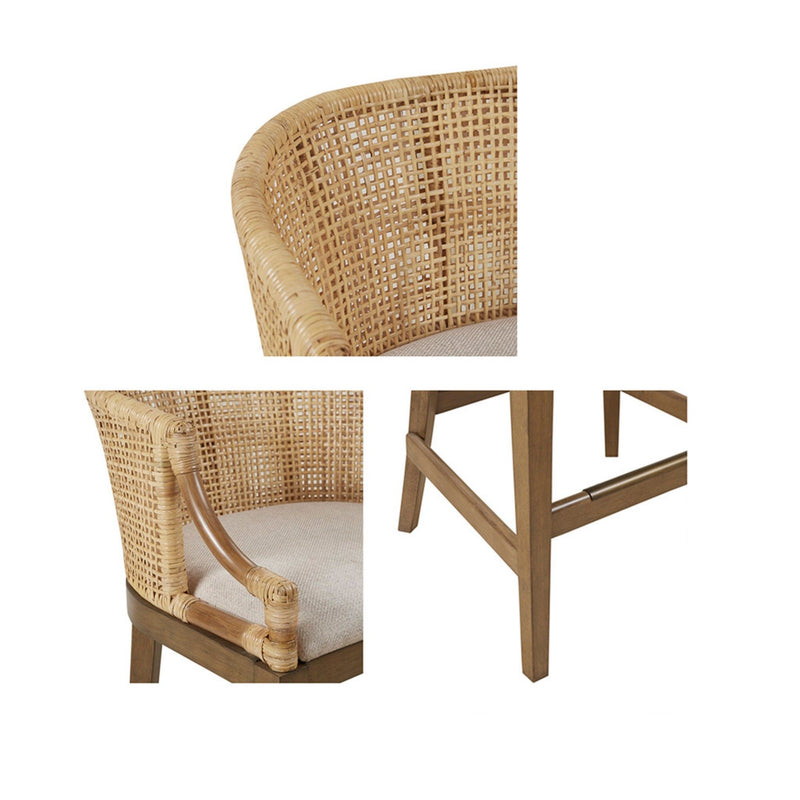 Casual Handcrafted Rattan Counter Stool - R&R Furniture Gallery (Fountain Valley, CA)