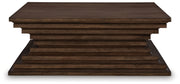 Hannodream - Square Cocktail Table - Warm Brown - R&R Furniture Gallery (Fountain Valley, CA)