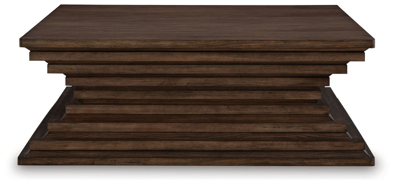 Hannodream - Square Cocktail Table - Warm Brown - R&R Furniture Gallery (Fountain Valley, CA)