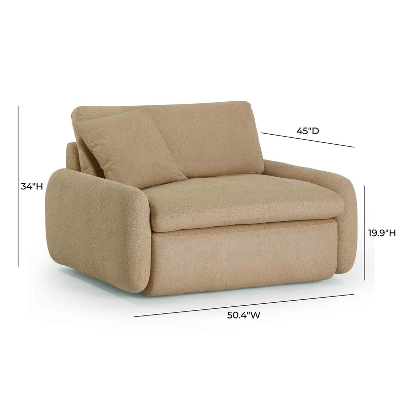 Rachelle - Boucle Lounge Chair - R&R Furniture Gallery (Fountain Valley, CA)