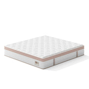12" King Size Firm Hybrid Mattress, Gel Memory Foam & Pocket Springs, Pressure Relief, Motion Isolation, Ergonomic Bed - White - R&R Furniture Gallery (Fountain Valley, CA)