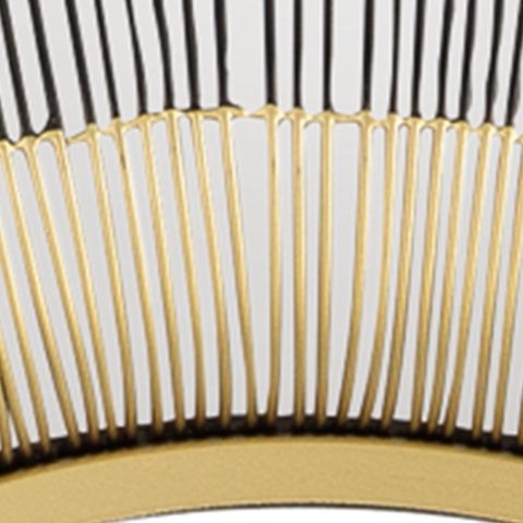 Dallmen - Accent Mirror - Black / Gold Finish - R&R Furniture Gallery (Fountain Valley, CA)