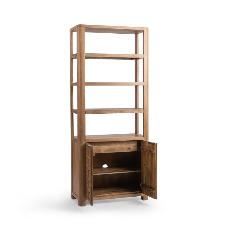 Cleveland - Bookcase - Sandy Taupe - R&R Furniture Gallery (Fountain Valley, CA)