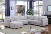 Penelope - Fabric Reversible Modular Sectional Sofa With Ottoman And Pillows - R&R Furniture Gallery (Fountain Valley, CA)
