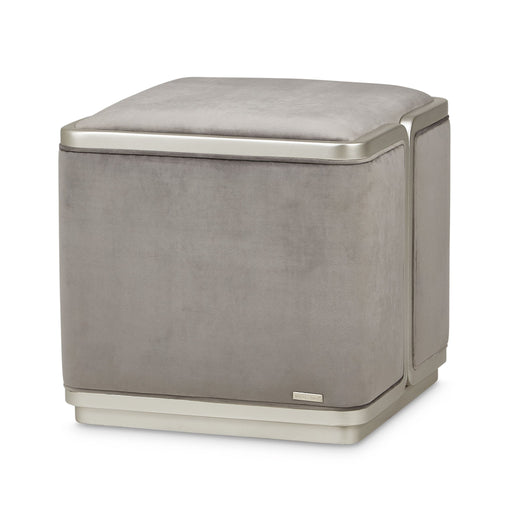 Linea - Ottoman - Gray Pearl / SilverMist - R&R Furniture Gallery (Fountain Valley, CA)