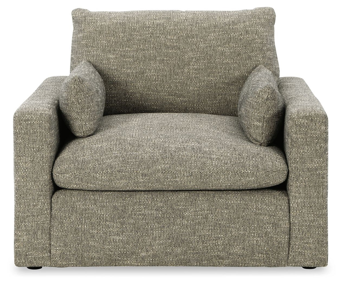 Dramatic - Chair and a Half - Granite - R&R Furniture Gallery (Fountain Valley, CA)