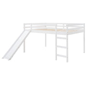 Full Loft Bed With Slide, Multifunctional Design - White - R&R Furniture Gallery (Fountain Valley, CA)