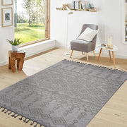 Guros - 6' X 9' Traditional Indoor / Outdoor Area Rug - White - R&R Furniture Gallery (Fountain Valley, CA)