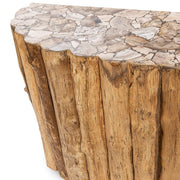 Norwest Petrified - Wood Console Table - Natural - R&R Furniture Gallery (Fountain Valley, CA)