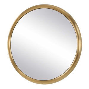 Atkinson - Modern Round Mirror - Brass
