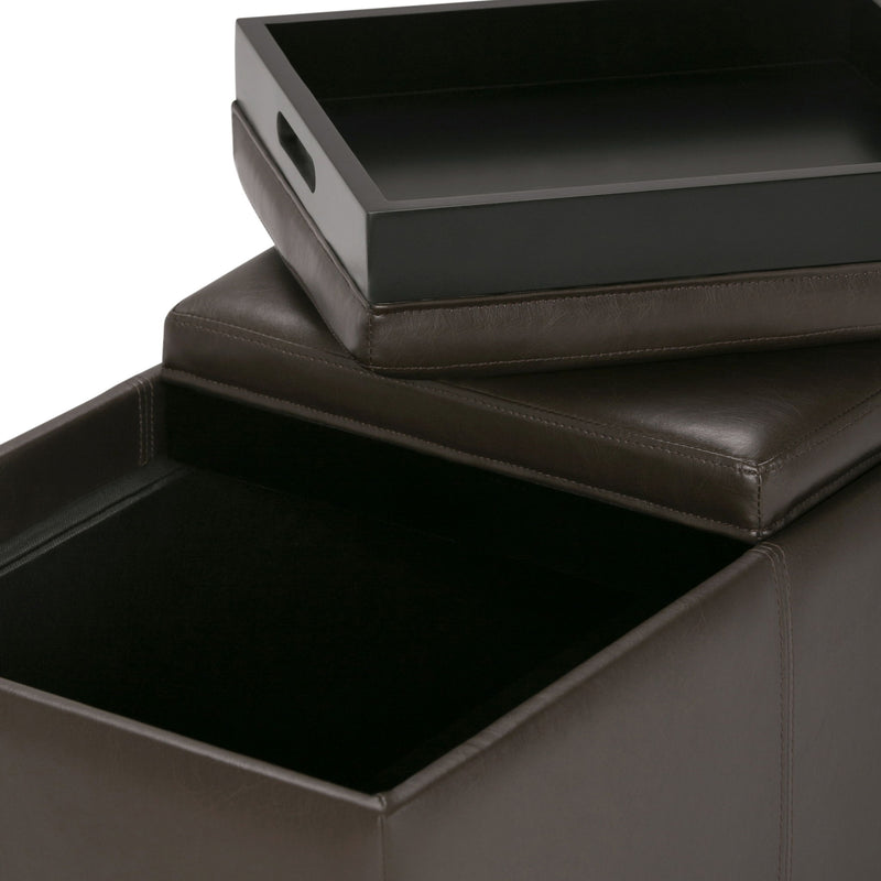 Avalon - Upholstered Storage Ottoman - R&R Furniture Gallery (Fountain Valley, CA)