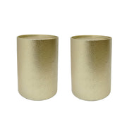 Noble House modern round accent table with hammered surface, showcasing sleek metal design and contemporary style.
