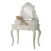 Edalene - Vanity Desk With Mirror - Pearl White - R&R Furniture Gallery (Fountain Valley, CA)