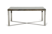 Santiago Modern Rectangular Wood Mosaic Dining Table — view 5