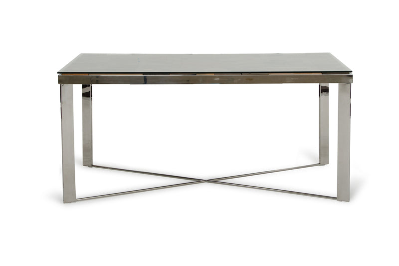Santiago Modern Rectangular Wood Mosaic Dining Table — view 5
