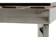 Santiago Modern Rectangular Wood Mosaic Dining Table — view 3