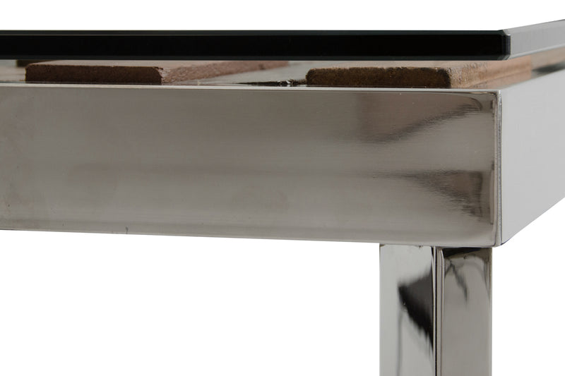 Santiago Modern Rectangular Wood Mosaic Dining Table — view 3