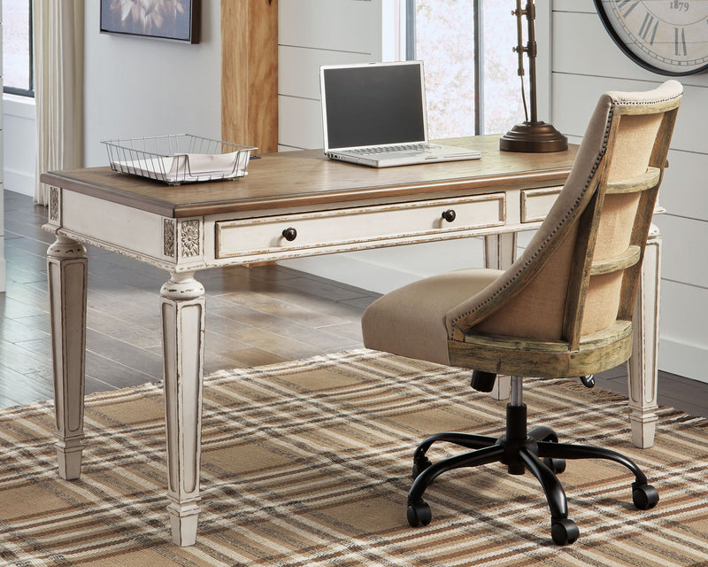 Realyn - Home Office Desk - Light Brown - R&R Furniture Gallery (Fountain Valley, CA)