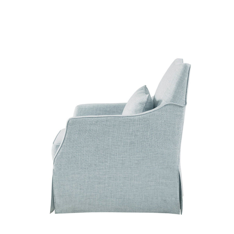 Traditional Design London Skirted Swivel Chair - R&R Furniture Gallery (Fountain Valley, CA)