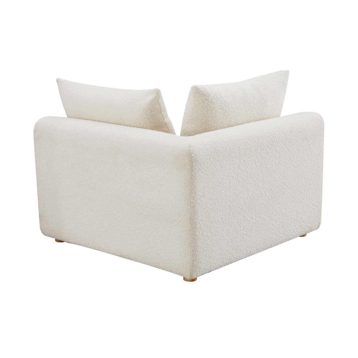 Hangover - Boucle Modular Corner Chair - Cream - R&R Furniture Gallery (Fountain Valley, CA)