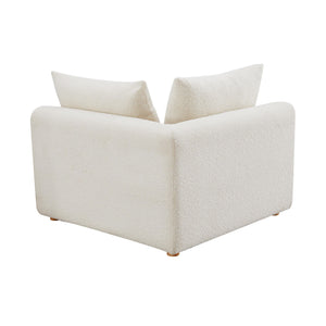 Hangover - Boucle Modular Corner Chair - Cream - R&R Furniture Gallery (Fountain Valley, CA)