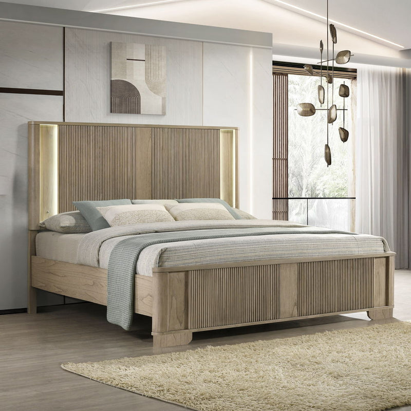 Lakkari - Bed With LED - R&R Furniture Gallery (Fountain Valley, CA)