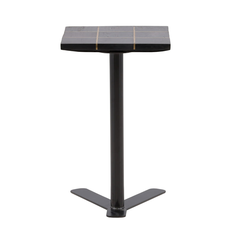 Lucy - Side Table - Black And Brass