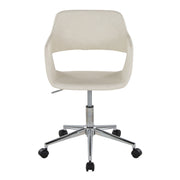 Lumi Source Margarite contemporary office task chair with black cushioned seat and adjustable height, ideal for desk work.