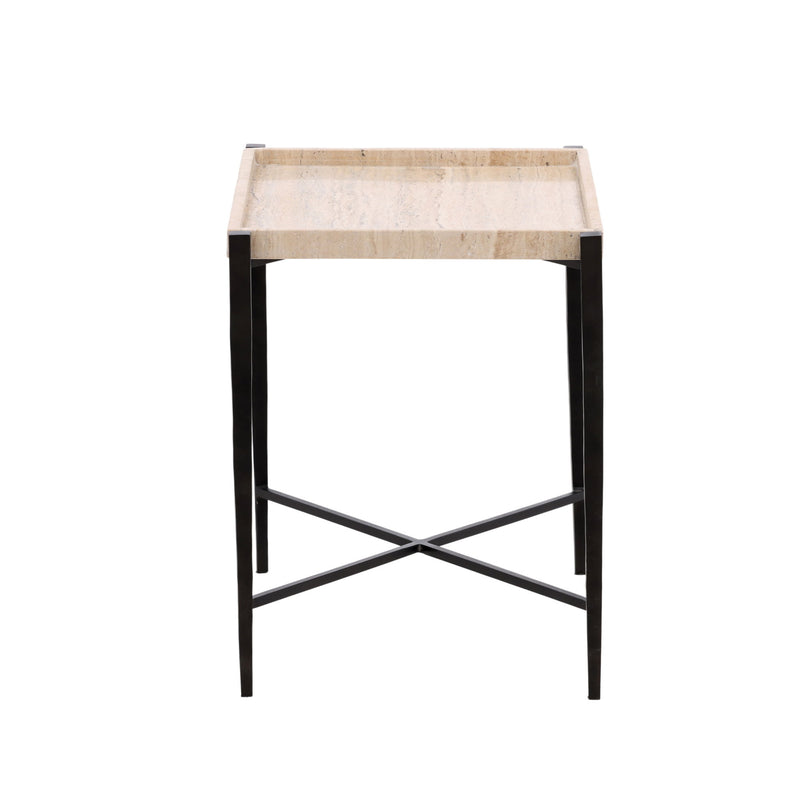 Rice - End Table - Natural And Black