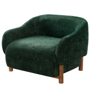 Modern Accent Chair With Recessed Arms And Tight Back
