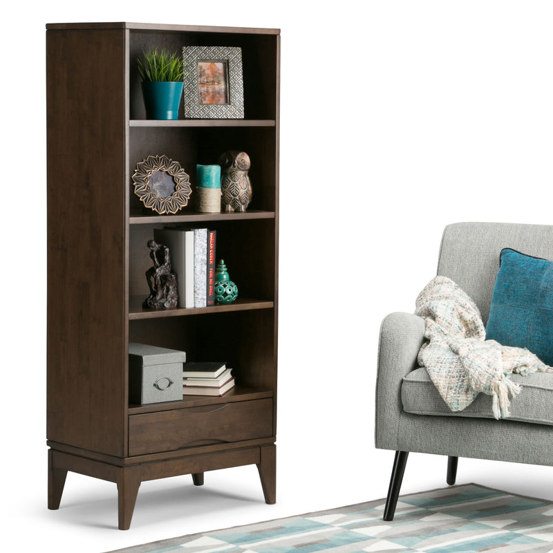 Harper - Bookcase With Storage - Walnut Brown - R&R Furniture Gallery (Fountain Valley, CA)