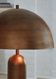 Signature Design by Ashley Wendfield Metal Floor Lamp with sleek metal finish and modern design, ideal for living room lighting.