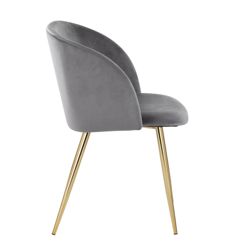 Pair of Lumi Source Fran contemporary elegant design chairs in a set, showcasing sleek modern style and comfortable seating.