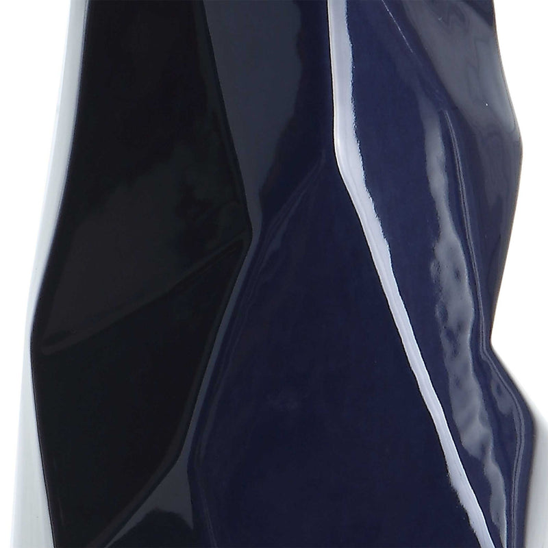 Kavos - Geometric Blue Table Lamp