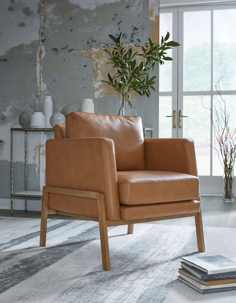 Numund - Accent Chair - Caramel - R&R Furniture Gallery (Fountain Valley, CA)