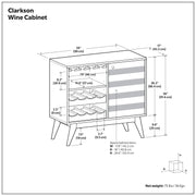 Clarkson - Wine Cabinet - Brown - R&R Furniture Gallery (Fountain Valley, CA)
