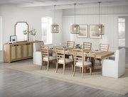 Escape - Console With Reversible Panel Doors - Glazed Natural Oak / Natural Cane - R&R Furniture Gallery (Fountain Valley, CA)