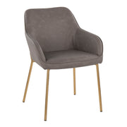 Pair of Lumi Source Daniella contemporary dining chairs, featuring sleek modern design and comfortable upholstered seating.