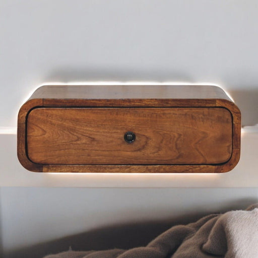 Avora - Wall Mounted 1 Drawer Nightstand - R&R Furniture Gallery (Fountain Valley, CA)