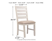 Skempton - Dining UPH Side Chair (Set of 2) - White - R&R Furniture Gallery (Fountain Valley, CA)