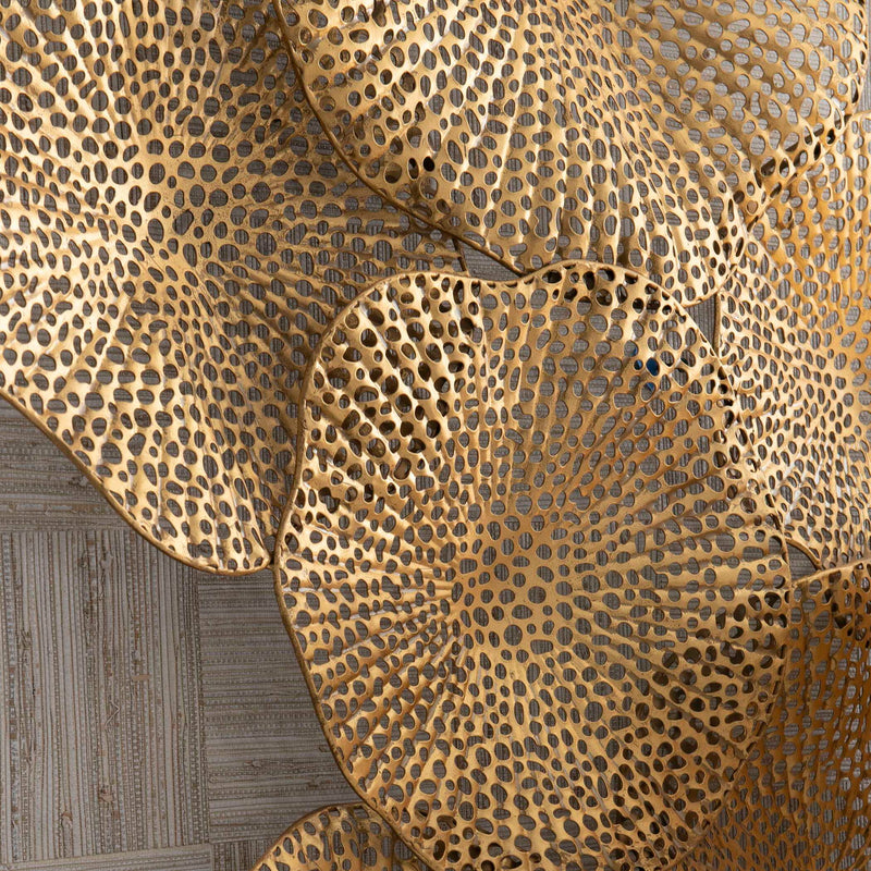 Uttermost Ripley metal wall art, modern wall decor featuring intricate geometric design in a sleek metal finish.