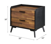 Jiranty - Accent Table - Walnut & Black - R&R Furniture Gallery (Fountain Valley, CA)