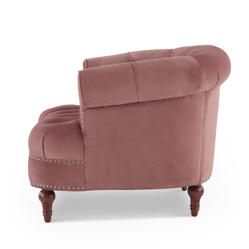 La Rosa - Victorian Tufted Upholstered Accent Chair - R&R Furniture Gallery (Fountain Valley, CA)