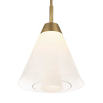 Tiered Ombre - 1 Light LED Pendant - Brass