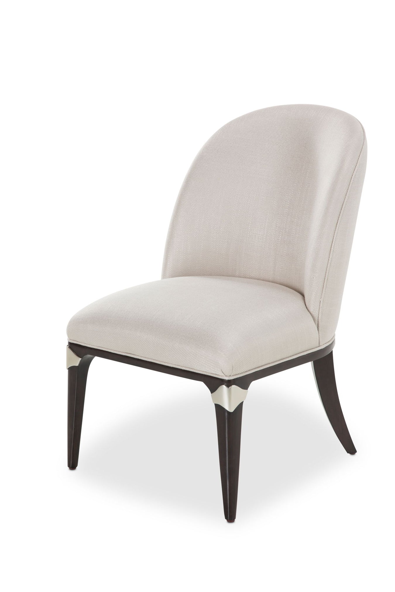 Paris Chic - Vanity / Desk Chair - Oyster / Espresso - R&R Furniture Gallery (Fountain Valley, CA)